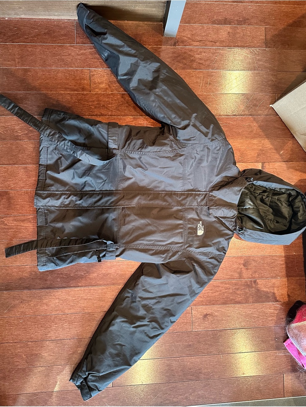 The North Face Hyvent Womens Black Hooded Puffer Jacket